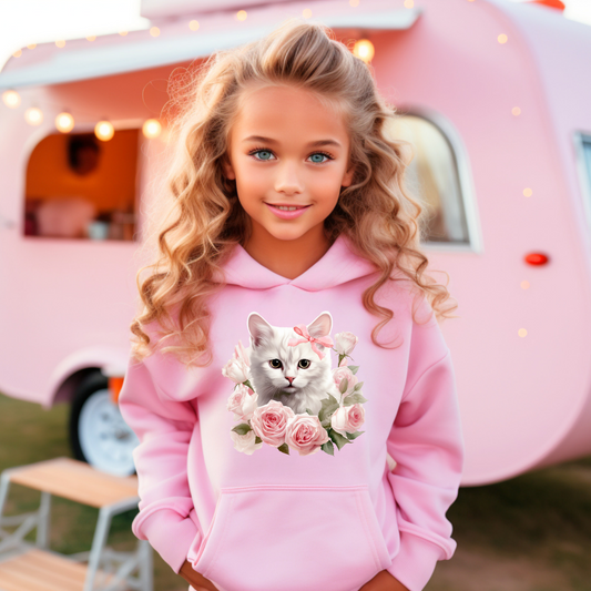 coquette white cat soft girl era tee