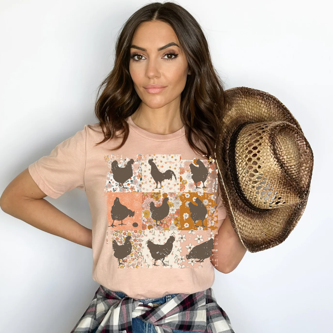 Farmhouse Barn Animals Design Tee