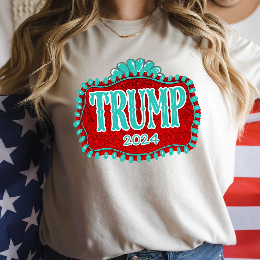 Western Rhinestone Trump 2024 Tshirt