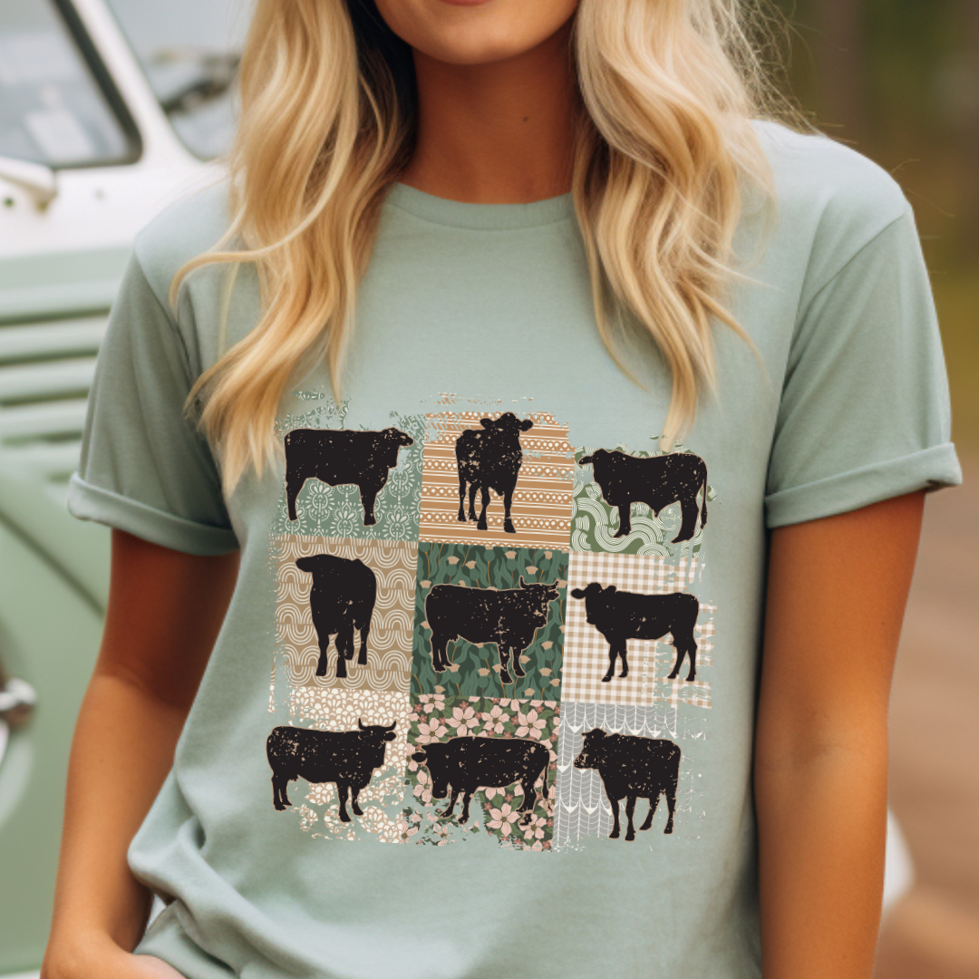 Farmhouse Barn Animals Design Tee