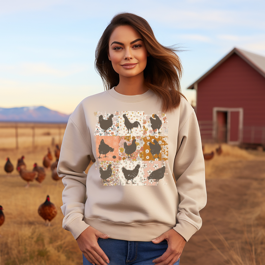 Farmhouse Barn Animals Design Tee