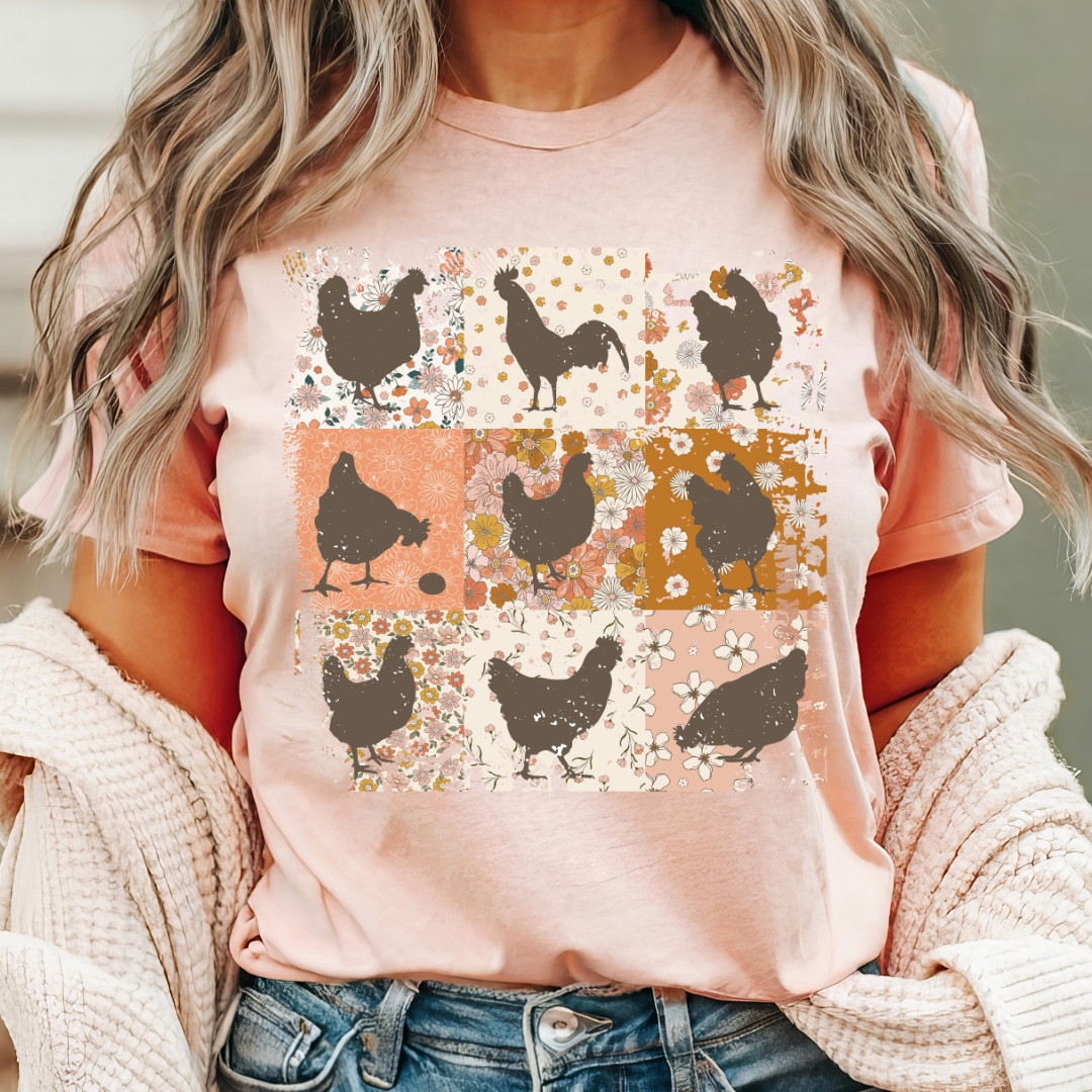 Farmhouse Barn Animals Design Tee