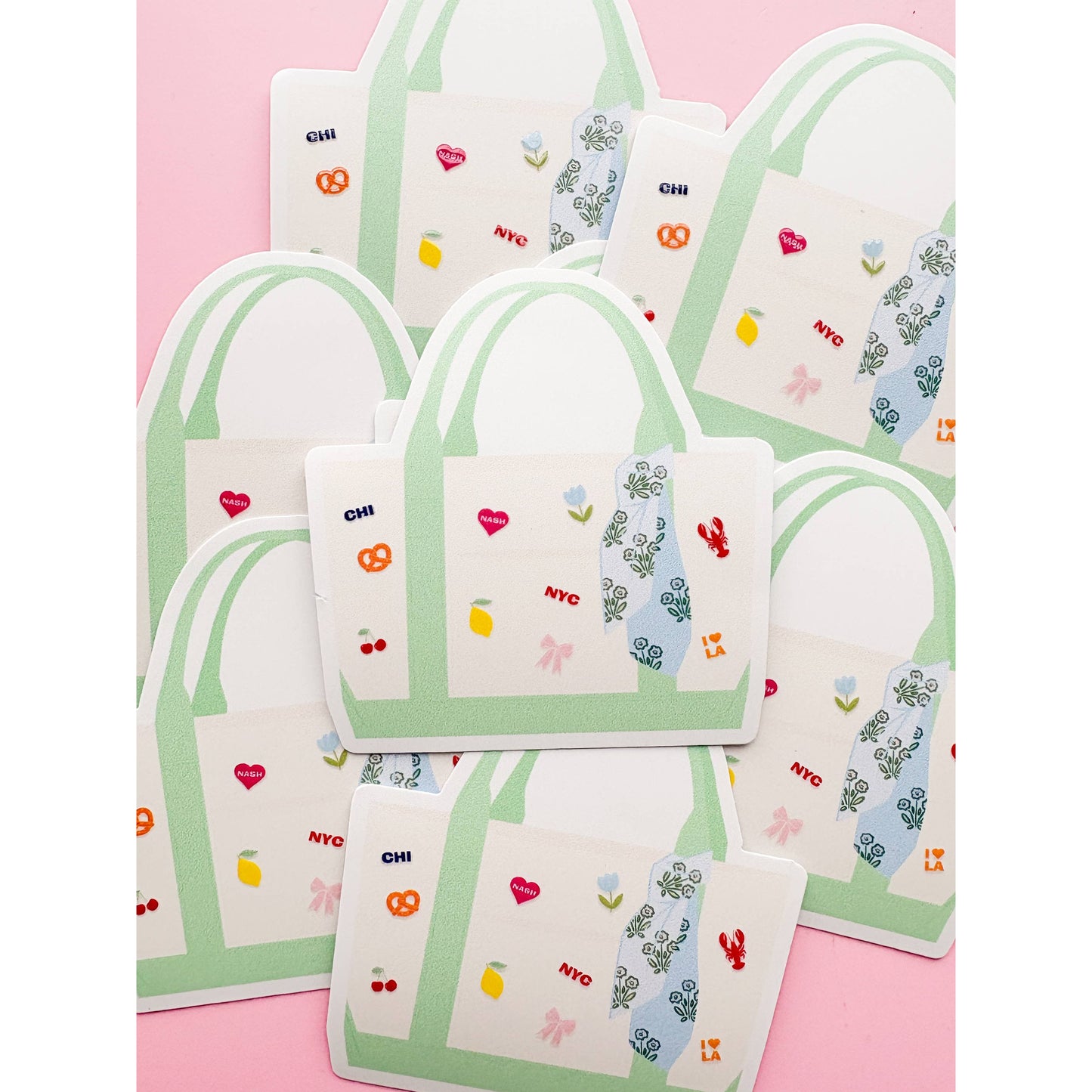 The City Girl Tote Sticker