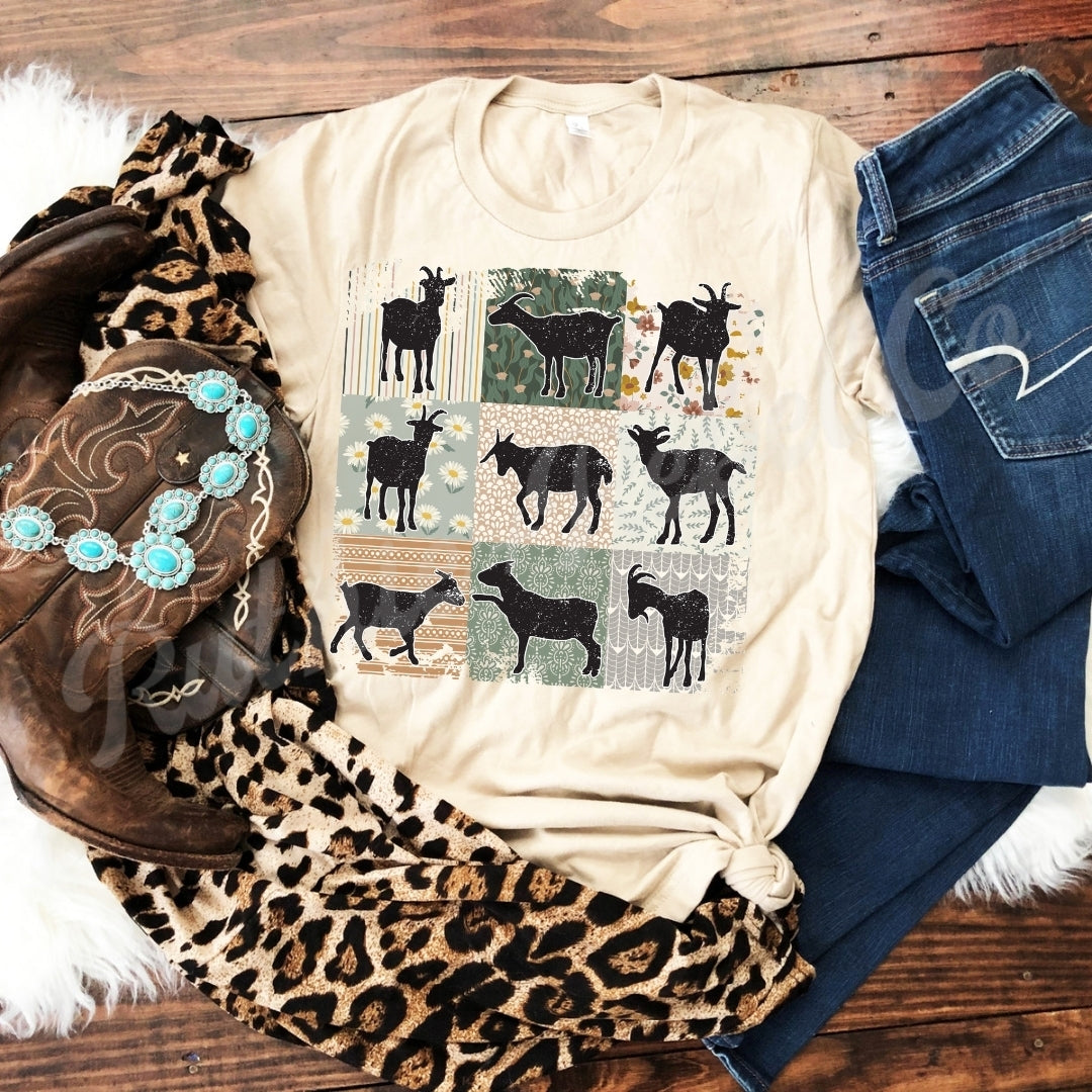 Farmhouse Barn Animals Design Tee