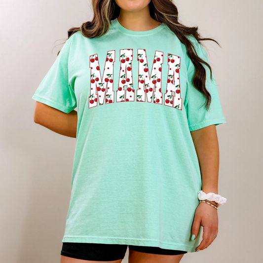 MAMA CHERRY GRAPHIC TSHIRT MINT