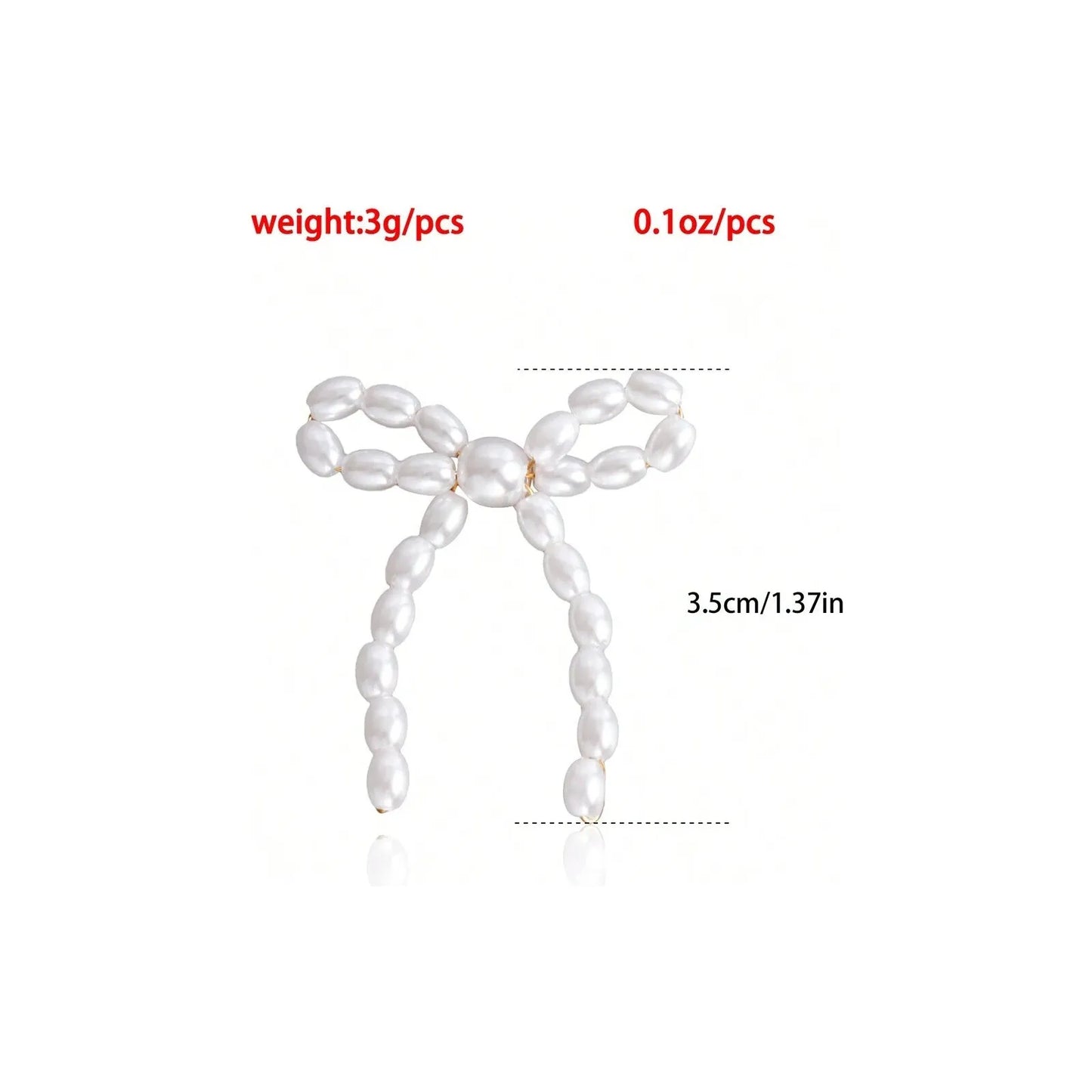 Trendy Coquette Pearl Bow Fashion Earrings