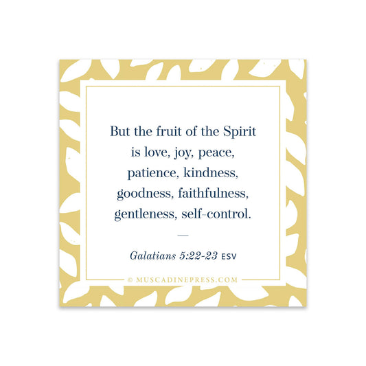 Scripture Static Cling, Fruit of the Spirit