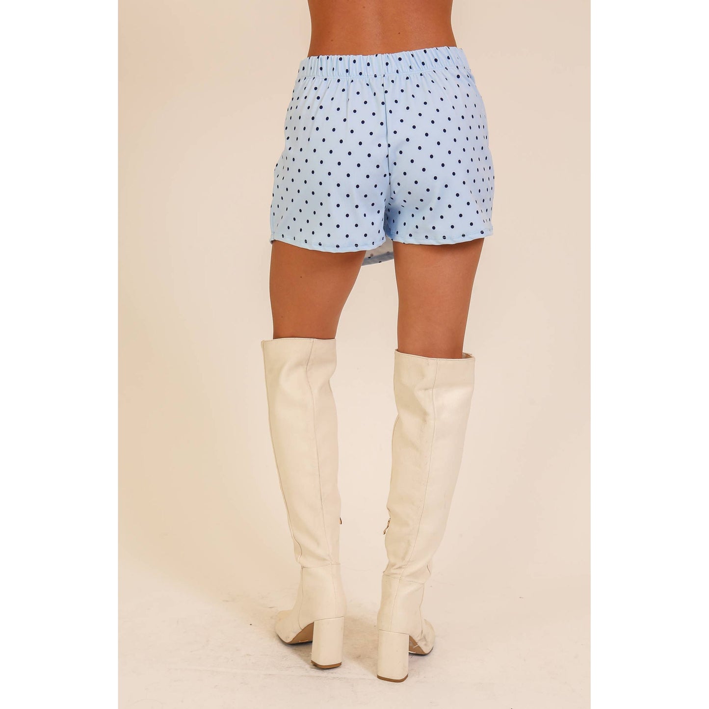Blue Polka Dot Skort