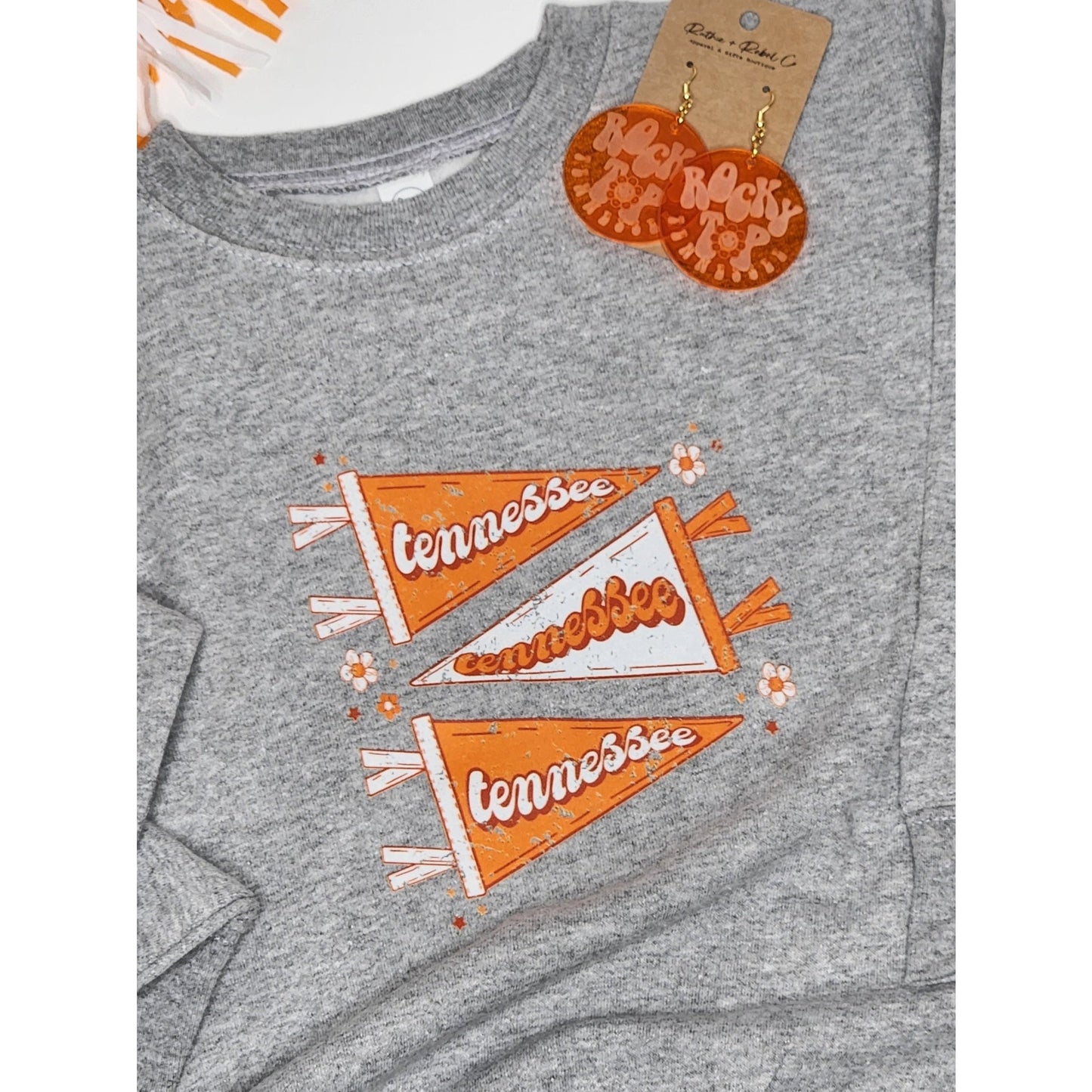 Vintage Varsity Tennessee Flags