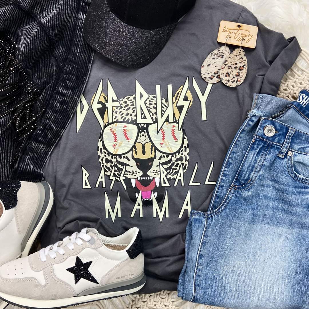 Def Busy Baseball Mama tshirt
