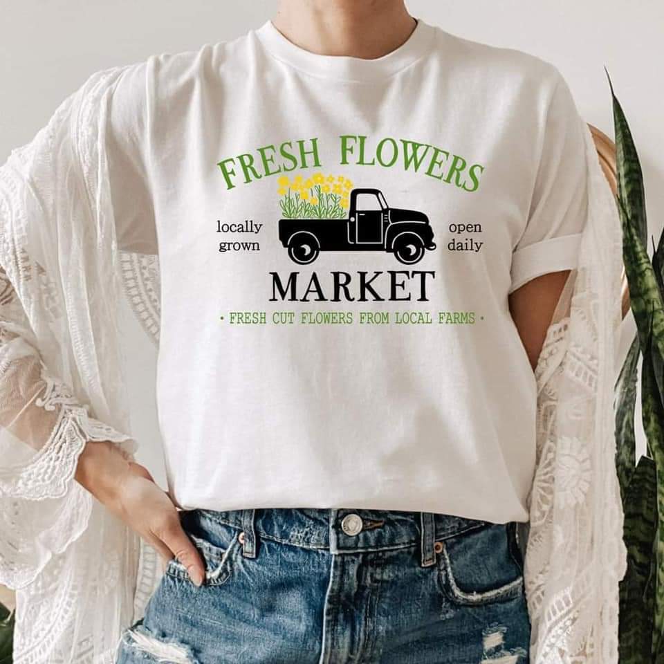 FRESH FLOWERS MARKET TRUCK TEE