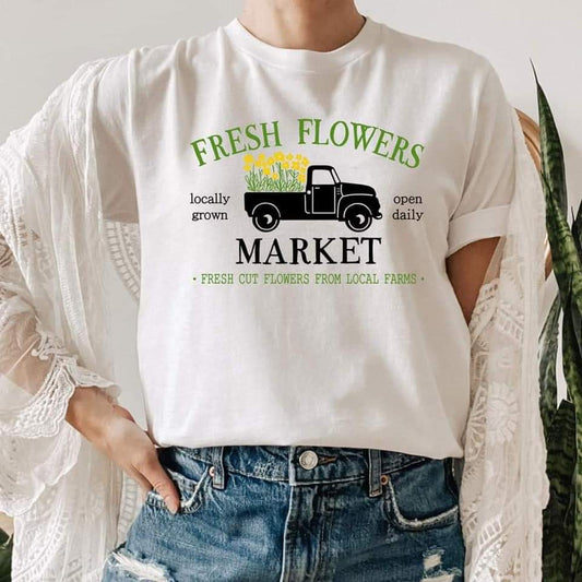 FRESH FLOWERS MARKET TRUCK TEE
