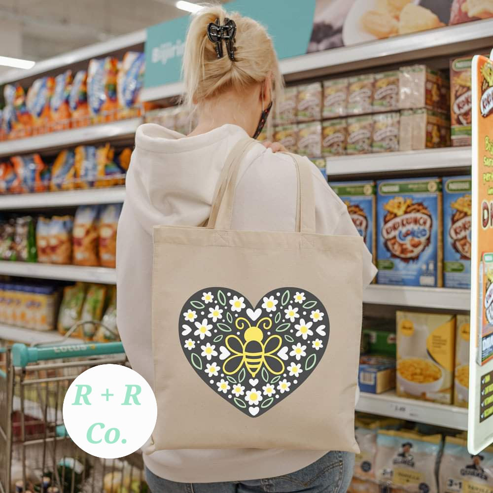 Reusable Organic Canvas Tote Bags