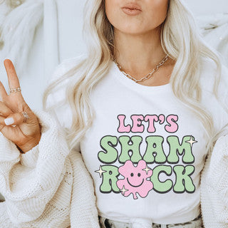 Let's shamrock st. Patrick's tee tshirt