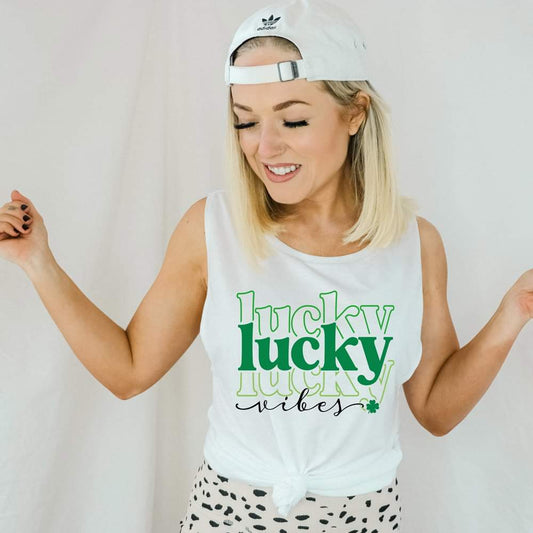 Lucky vibes stacked with clover
