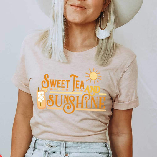 Sweet tea and sunshine summer tshirt