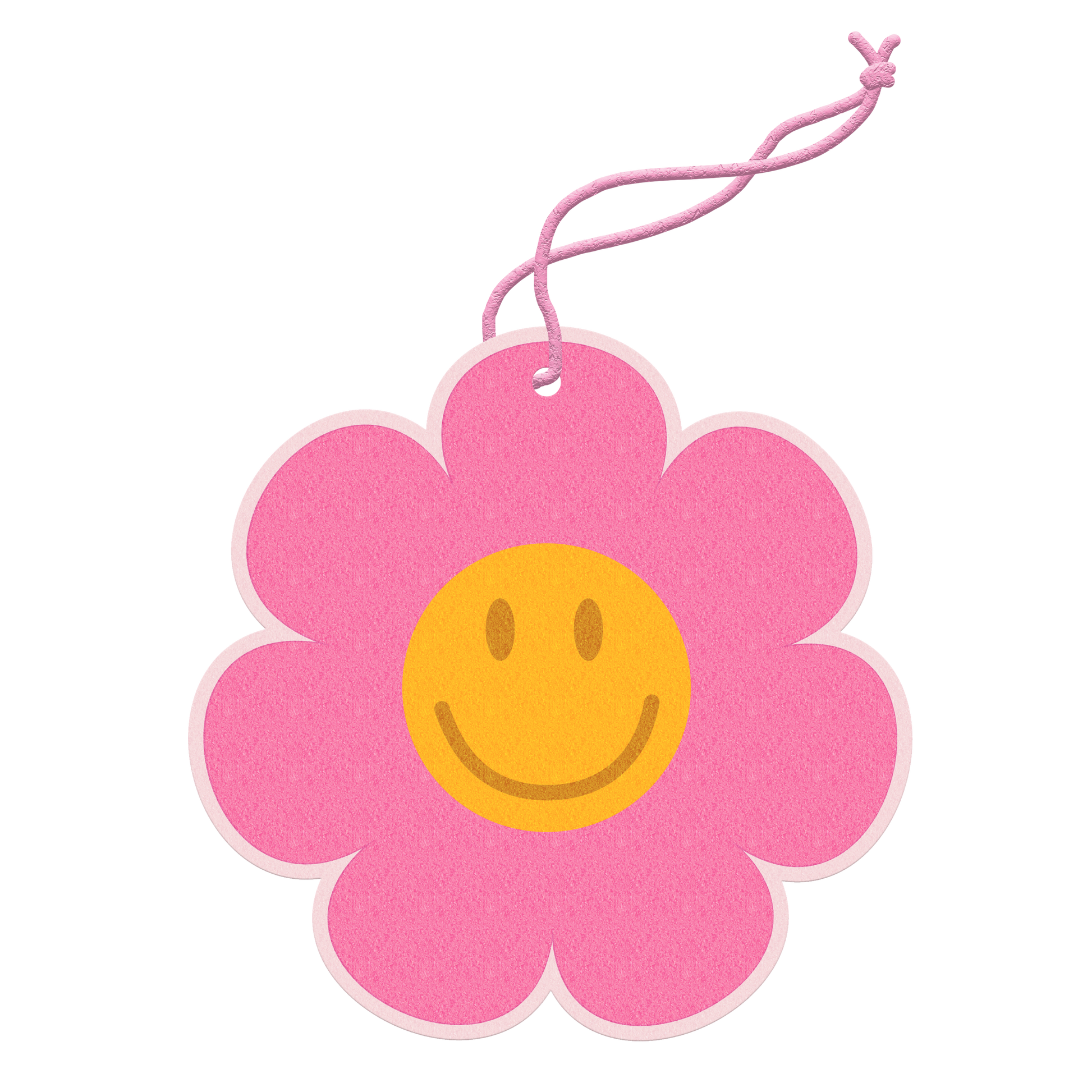 flower happy face air freshie hanging air freshener