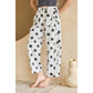 Polka Dot Barrel Denim Pants