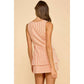 Round Neckline sleeveless Romper