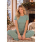 Rib Stripe Matching Pants Set