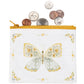 Yellow Butterfly Zipper Wallet