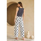 Polka Dot Barrel Denim Pants
