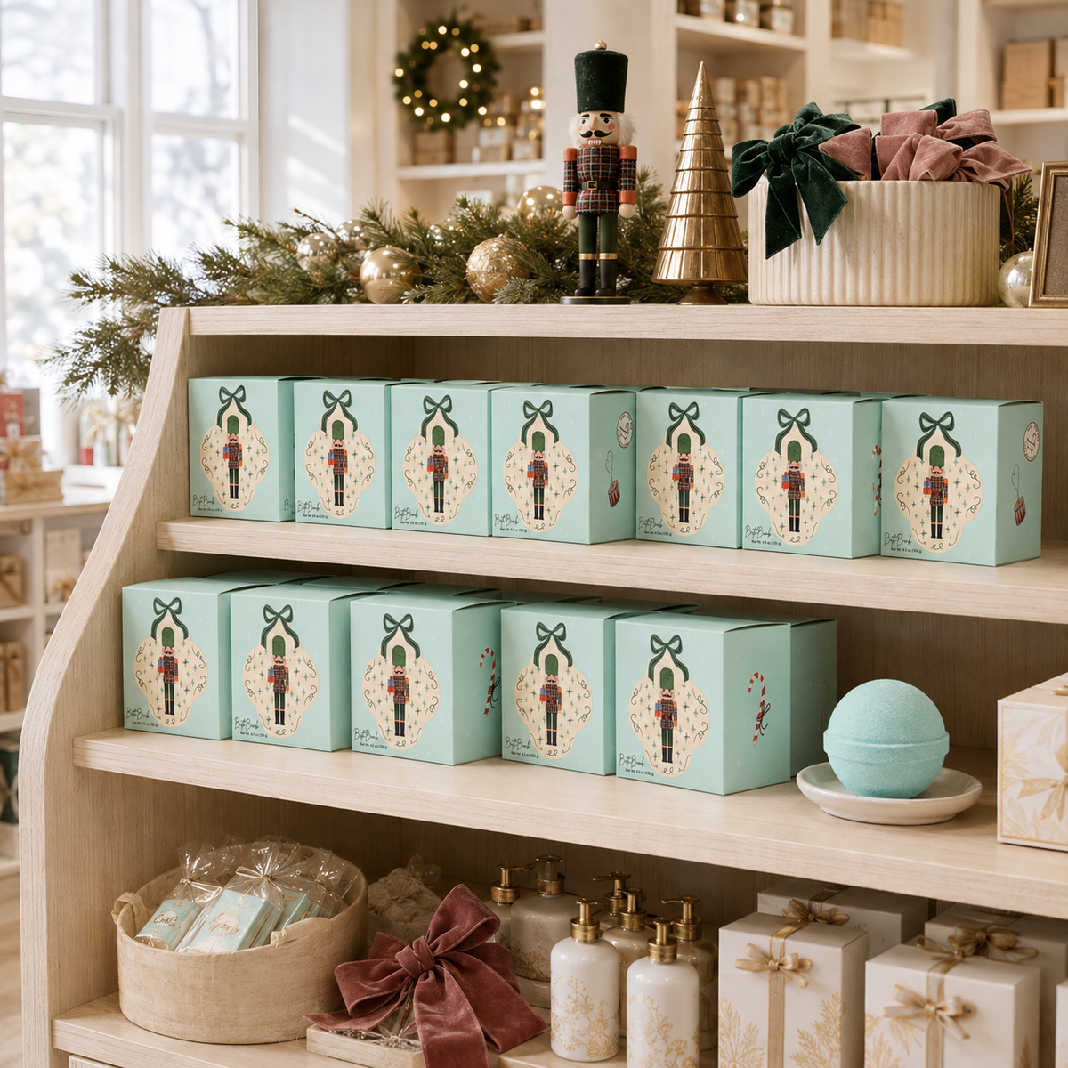 Christmas Nutcracker Bath Bomb - Stocking Stuffer