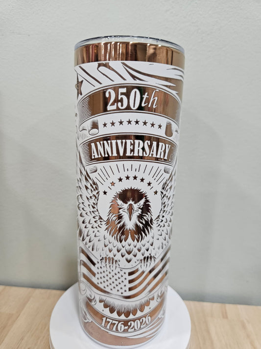 250th Anniversary Eagle 20oz Skinny Tumbler