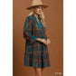 Mix Plaid Tiered Babydoll Dress