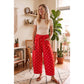 Polka Dot Scuba Barrel Pants