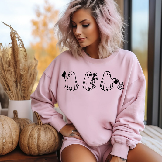 Cute Minimalist Fall Ghosts Tshirt