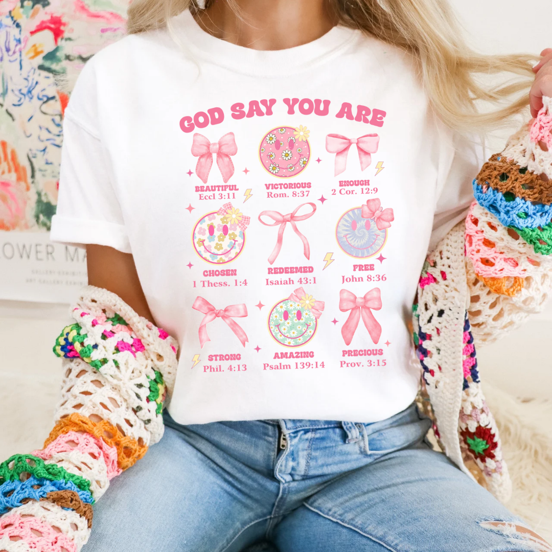 God says I am white tshirt