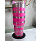 Trendy Bow Design 40 oz Laser-Engraved -Personalized Insulated Drinkware