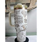 Faith Gold Plated 40 oz Laser-Engraved Tumbler - Personalized Insulated Drinkware