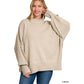 Side Slit Oversized Sweater