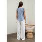 RUFFLE TRIM BLOUSE