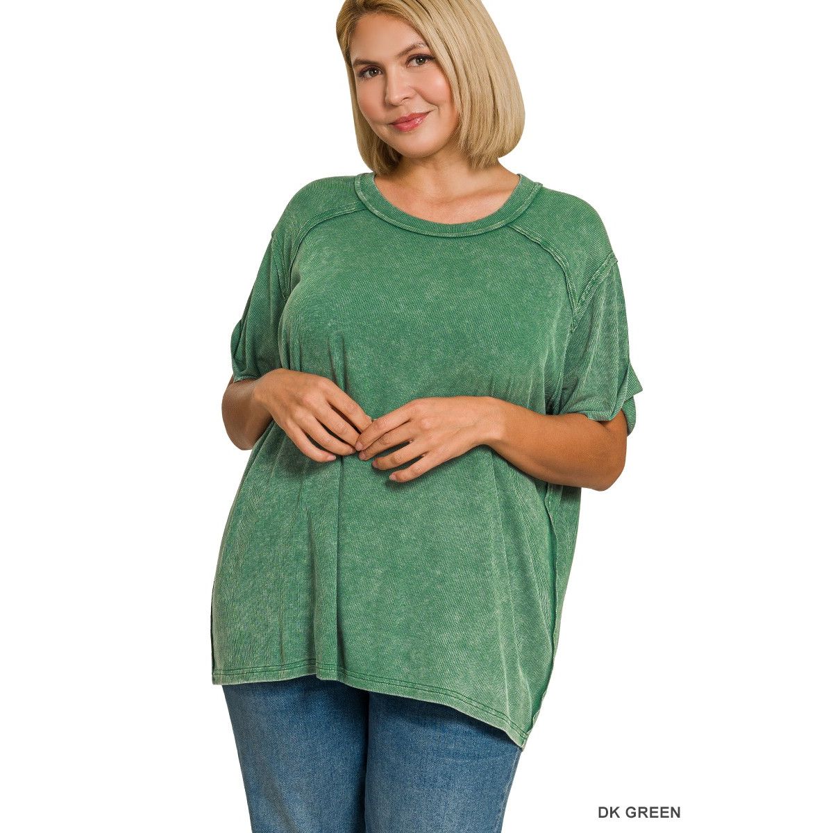 Plus Ribbed Top