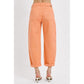 High Rise Relaxed Barrel Cuffed Pant