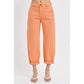 High Rise Relaxed Barrel Cuffed Pant