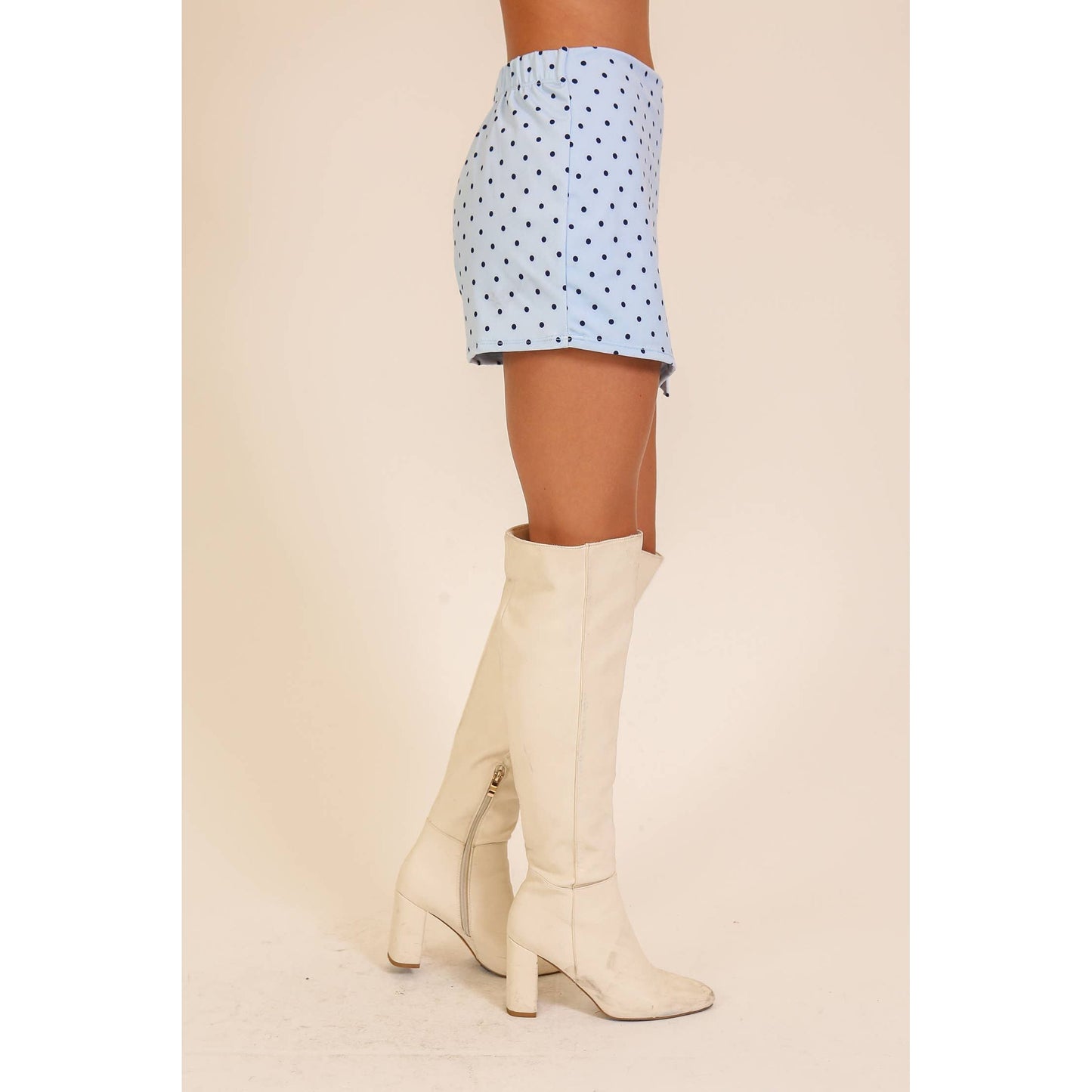 Blue Polka Dot Skort
