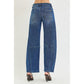 Slouchy Barrel Twisted Seam Detail Jeans
