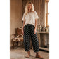 Polka Dot Scuba Barrel Pants