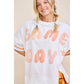 Game Day Patchwork Boxy Top
