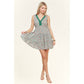 FLORAL V-NECK MINI DRESS