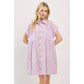 COTTON STRIPED TUNIC DRESS