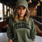 Green pickle ball crewneck 