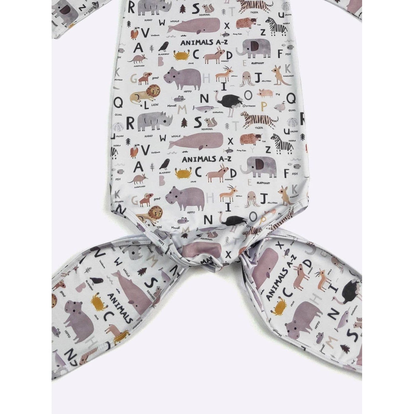 Alphabet Baby Knotted Gown