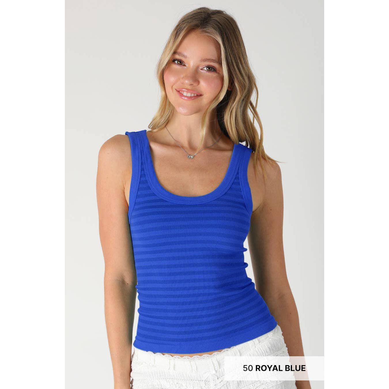 Reversible Striped Tank Top