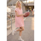 COTTON STRIPED TUNIC DRESS