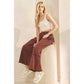 MINERAL WASHED TERRY KNIT PANTS